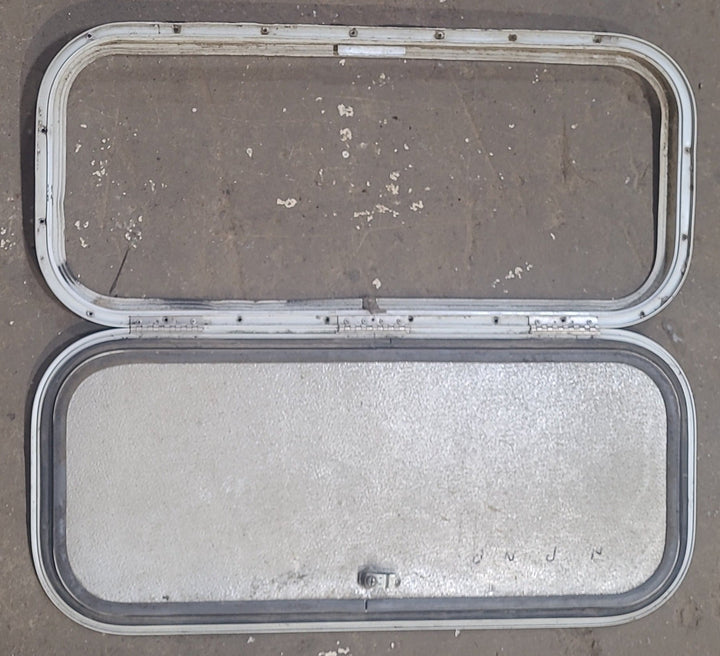 Used Radius Cornered Cargo Door 28 1/2" x 12 1/4" x 5/8" D - Young Farts RV Parts