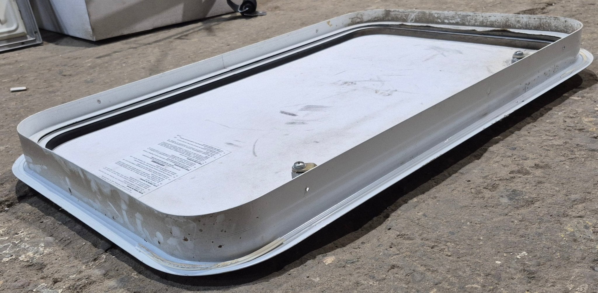 Used Radius Cornered Cargo Door 28 3/4" x 17 7/8" x 1 7/8" D - Young Farts RV Parts