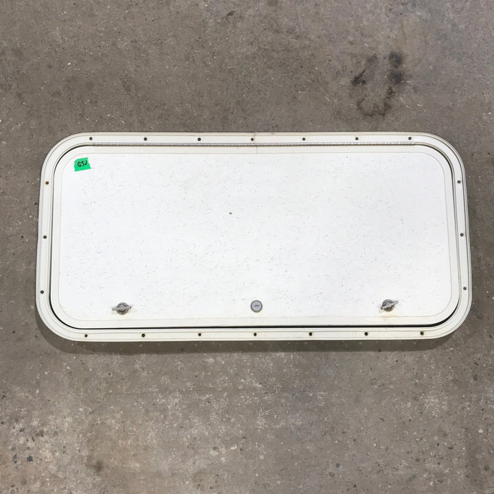 Used Radius Cornered Cargo Door 29 3/4" x 13 3/4" x 3/4" D - Young Farts RV Parts