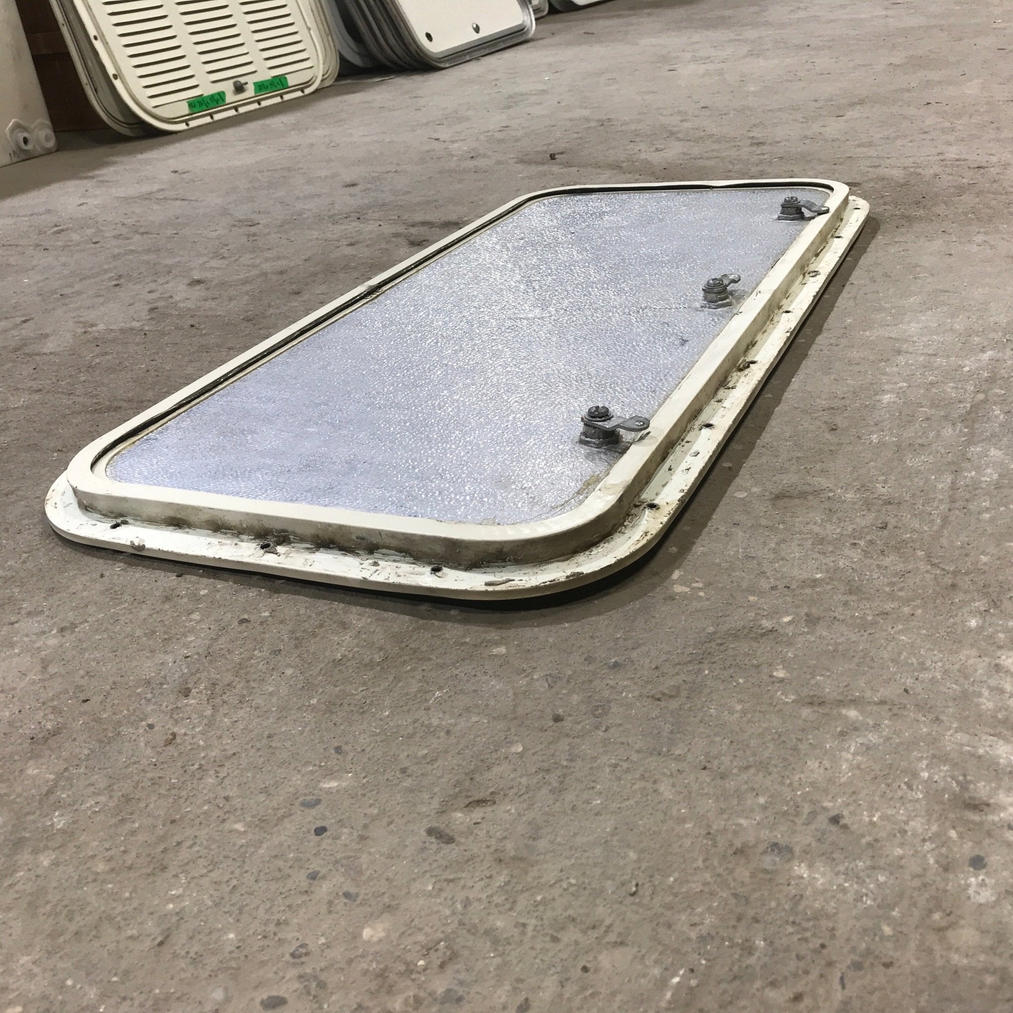 Used Radius Cornered Cargo Door 29 3/4" x 13 3/4" x 3/4" D - Young Farts RV Parts