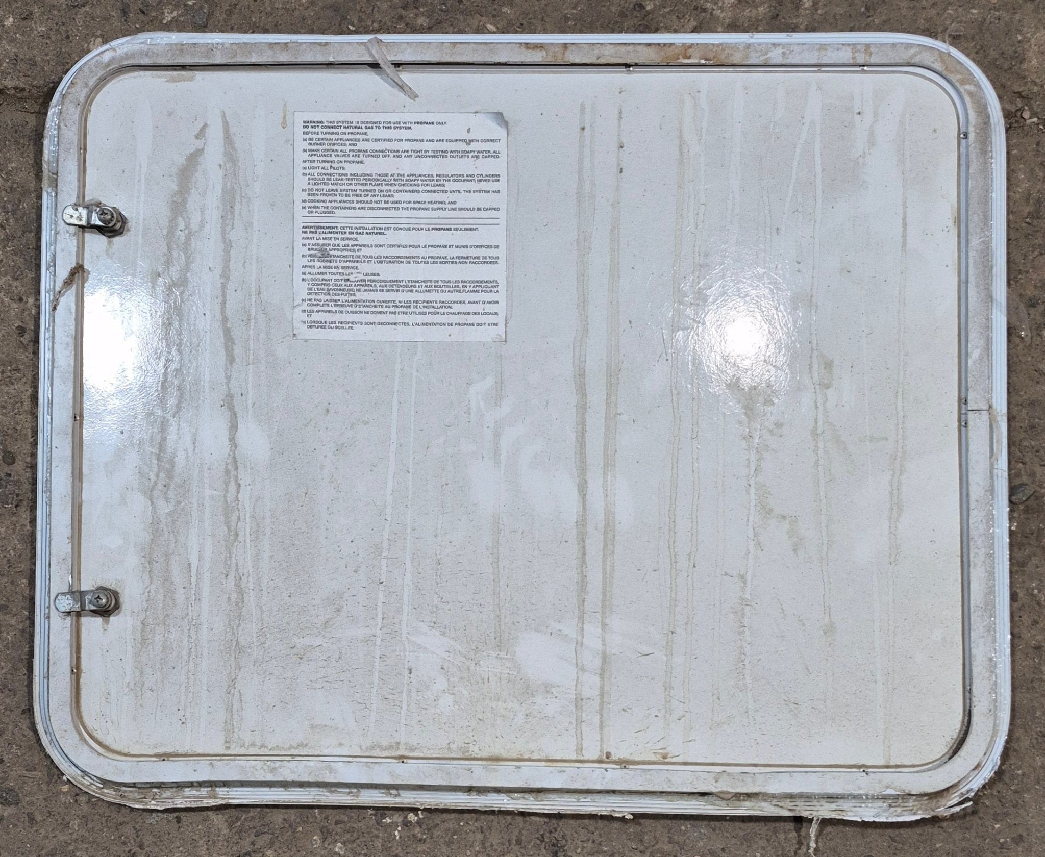Used Radius Cornered Cargo Door 29 3/4" x 23 7/8" x 3/4" D - Young Farts RV Parts