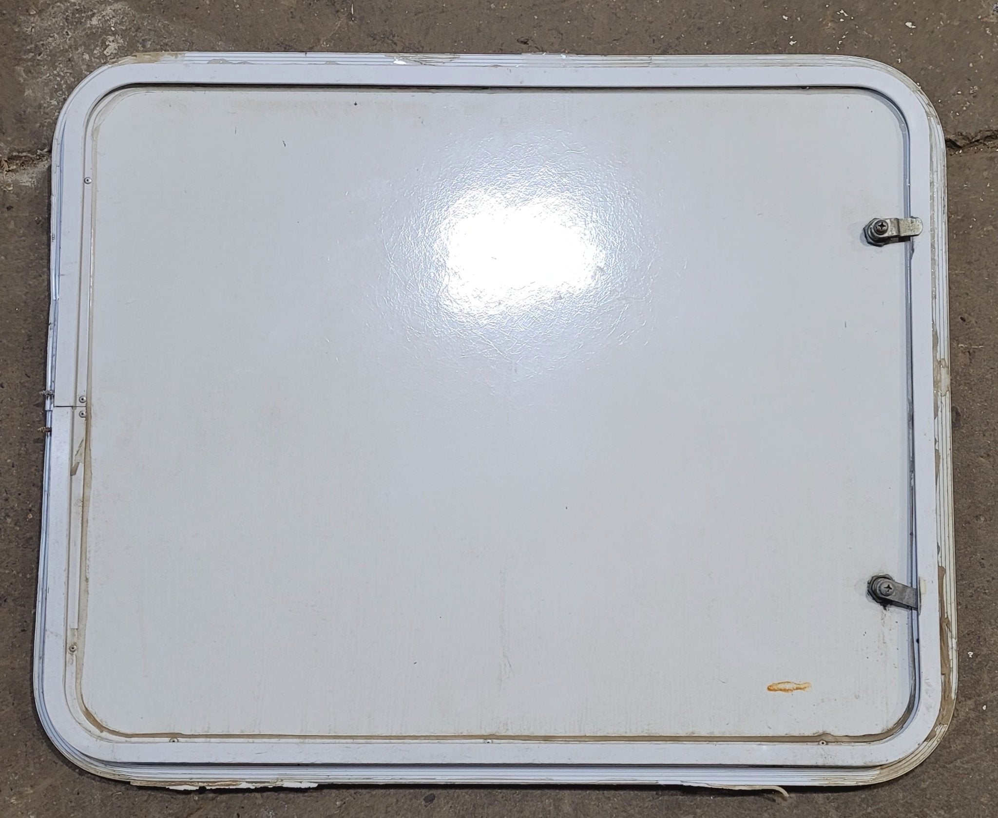 Used Radius Cornered Cargo Door 29 3/4" x 23 7/8" x 3/4"D - Young Farts RV Parts