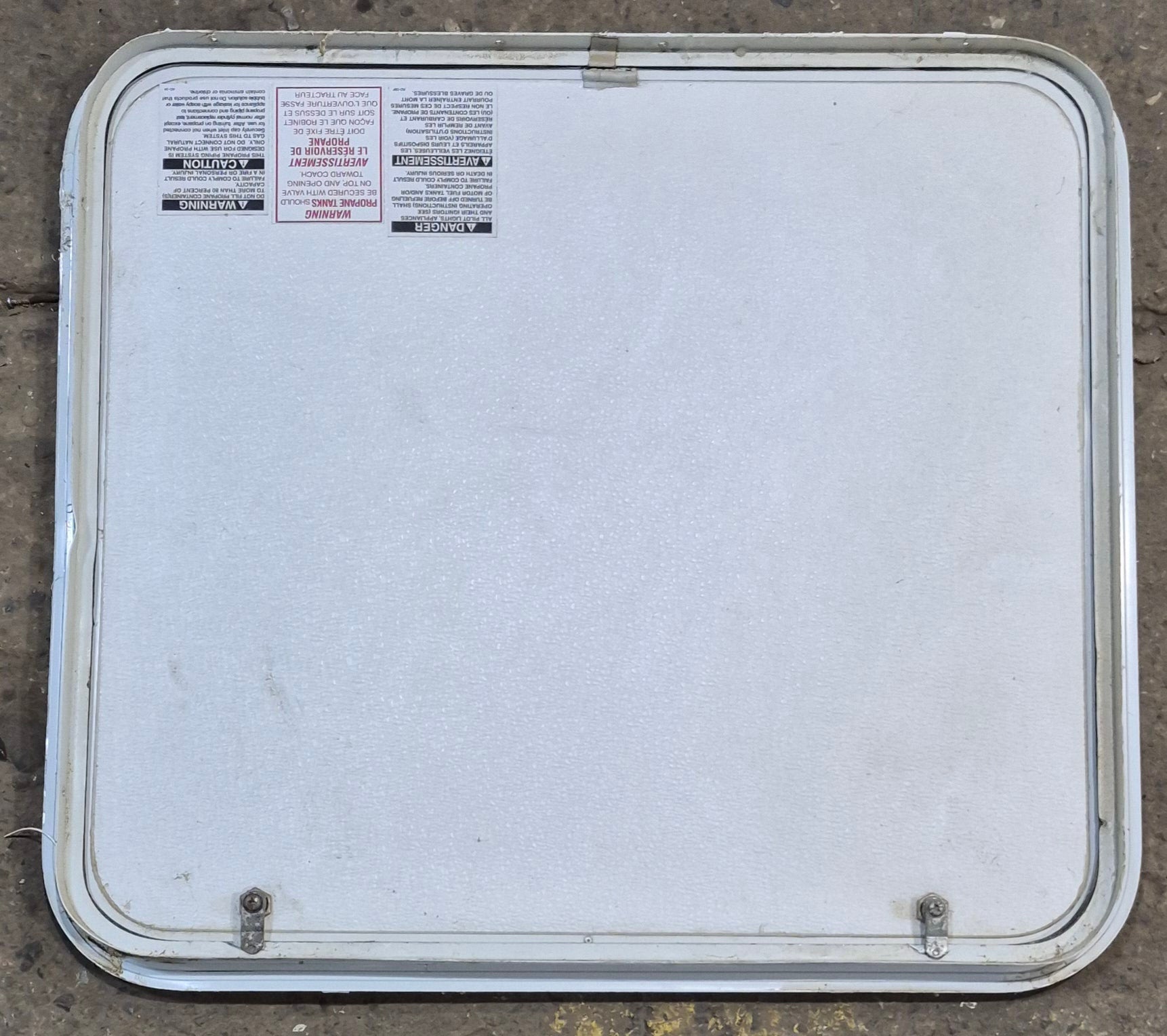 Used Radius Cornered Cargo Door 29 3/4" x 26 7/8" x 1 1/4" D - Young Farts RV Parts