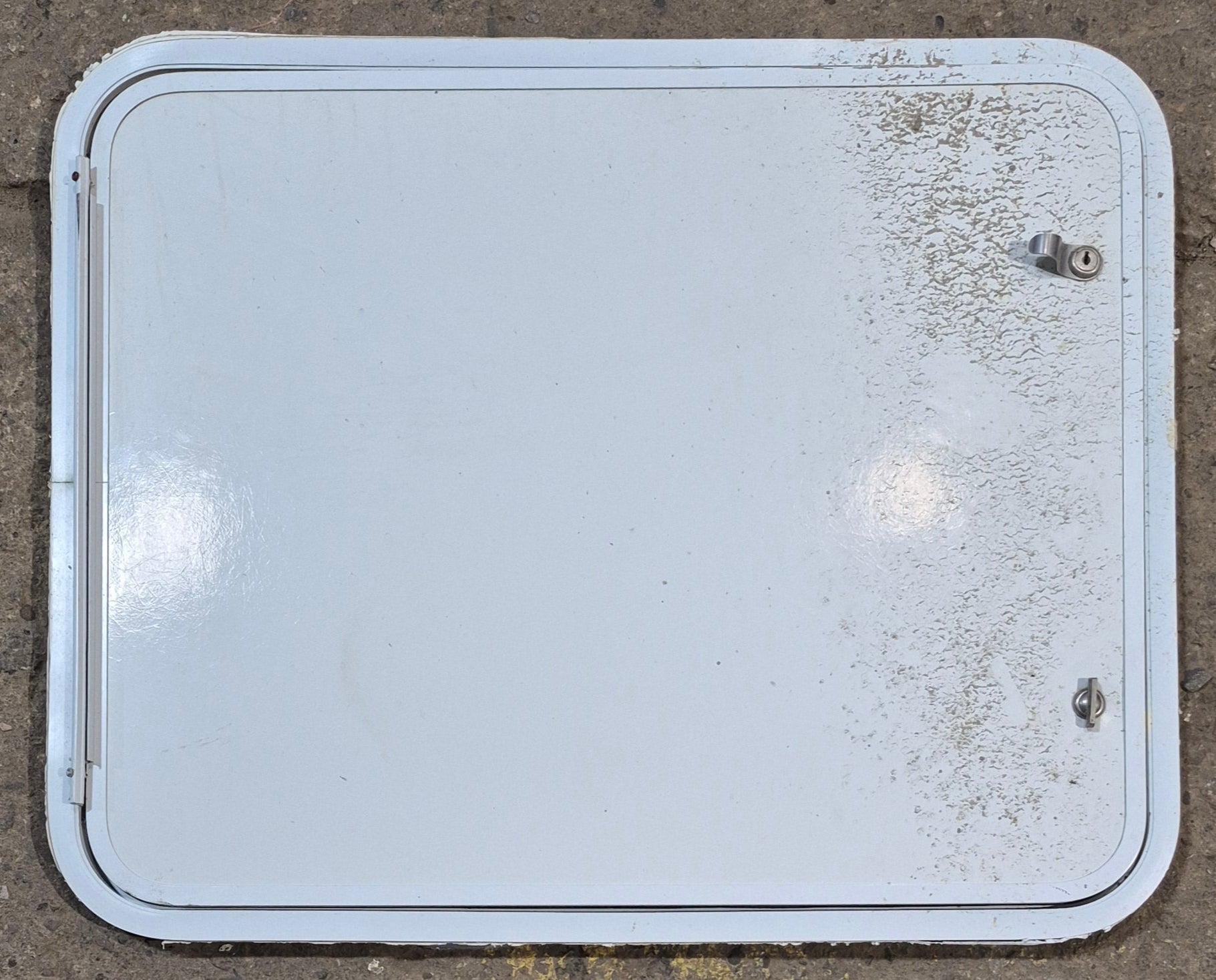 Used Radius Cornered Cargo Door 29 5/8" x 23 7/8" x 3/4" D - Young Farts RV Parts