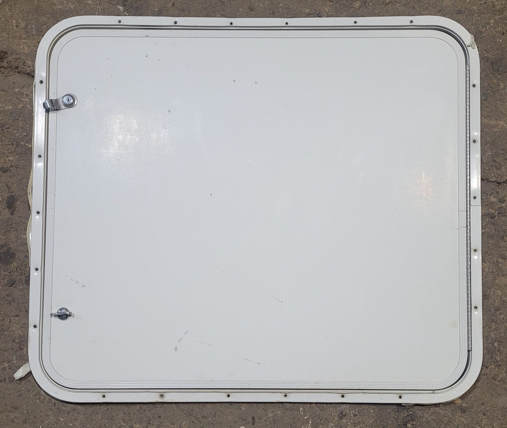 Used Radius Cornered Cargo Door 29 7/8" x 25 7/8" x 1/2"D - Young Farts RV Parts