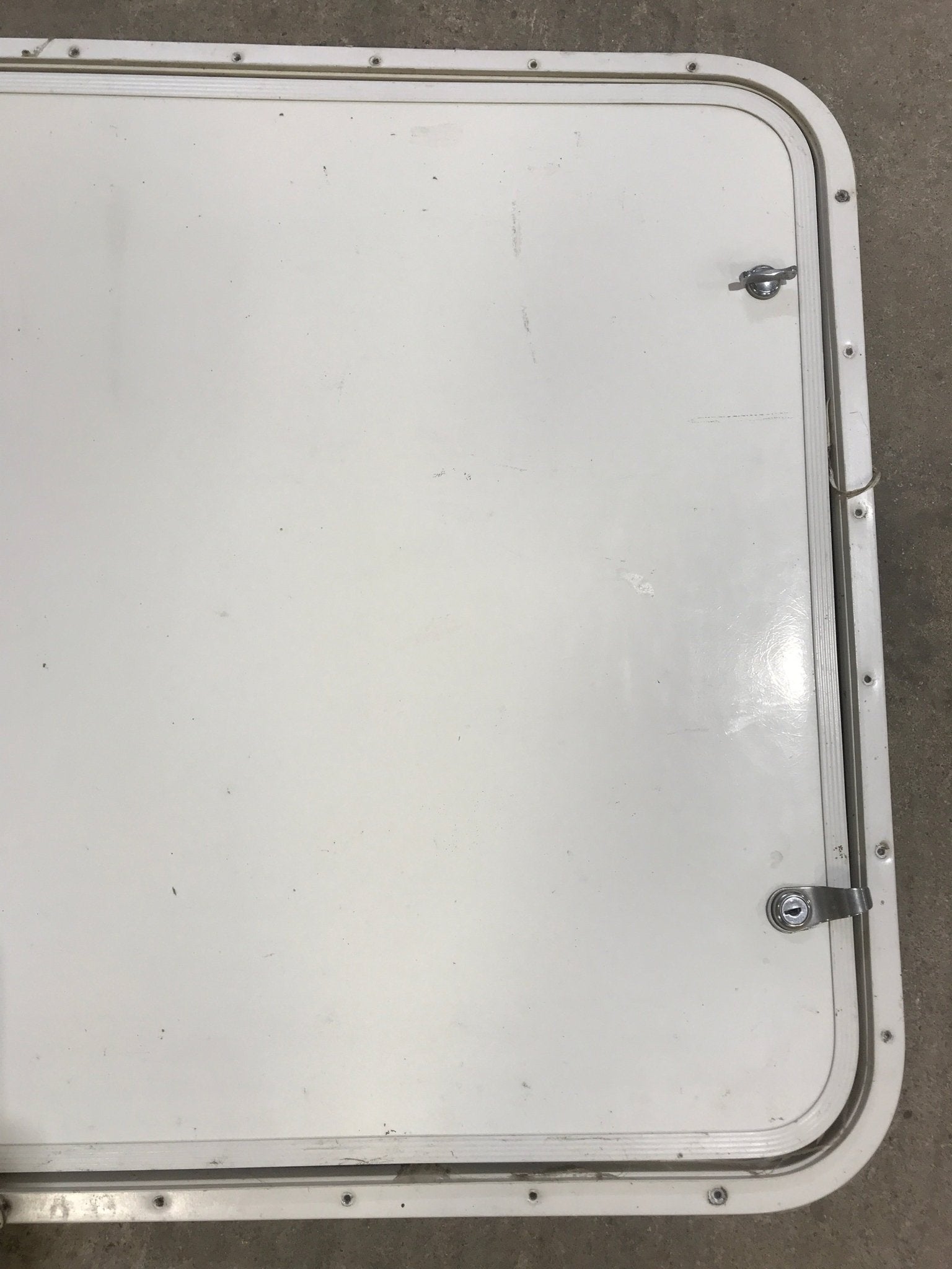 Used Radius Cornered Cargo Door 29 7/8" x 25 7/8" x 3/4" D - Young Farts RV Parts