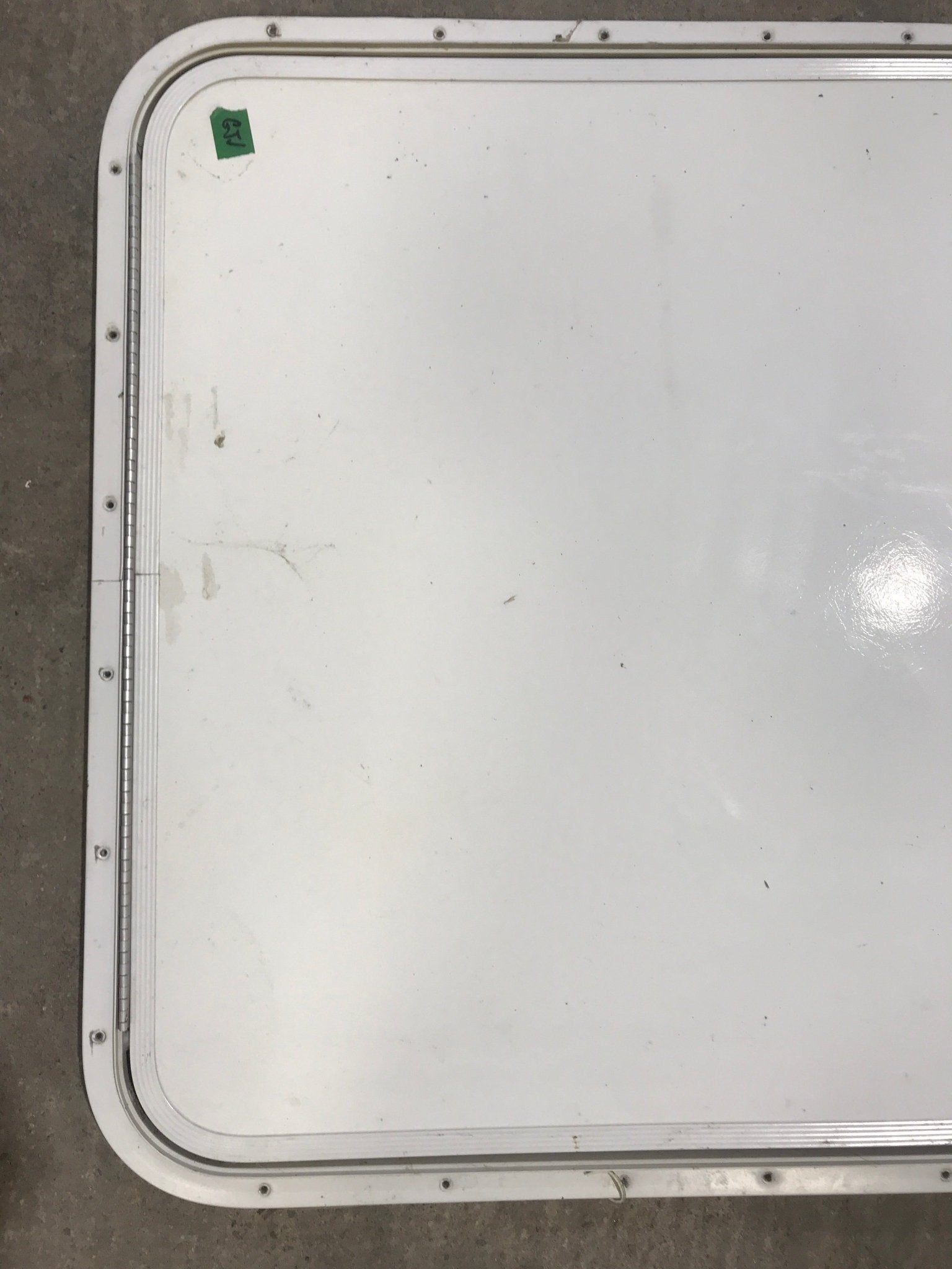 Used Radius Cornered Cargo Door 29 7/8" x 25 7/8" x 3/4" D - Young Farts RV Parts