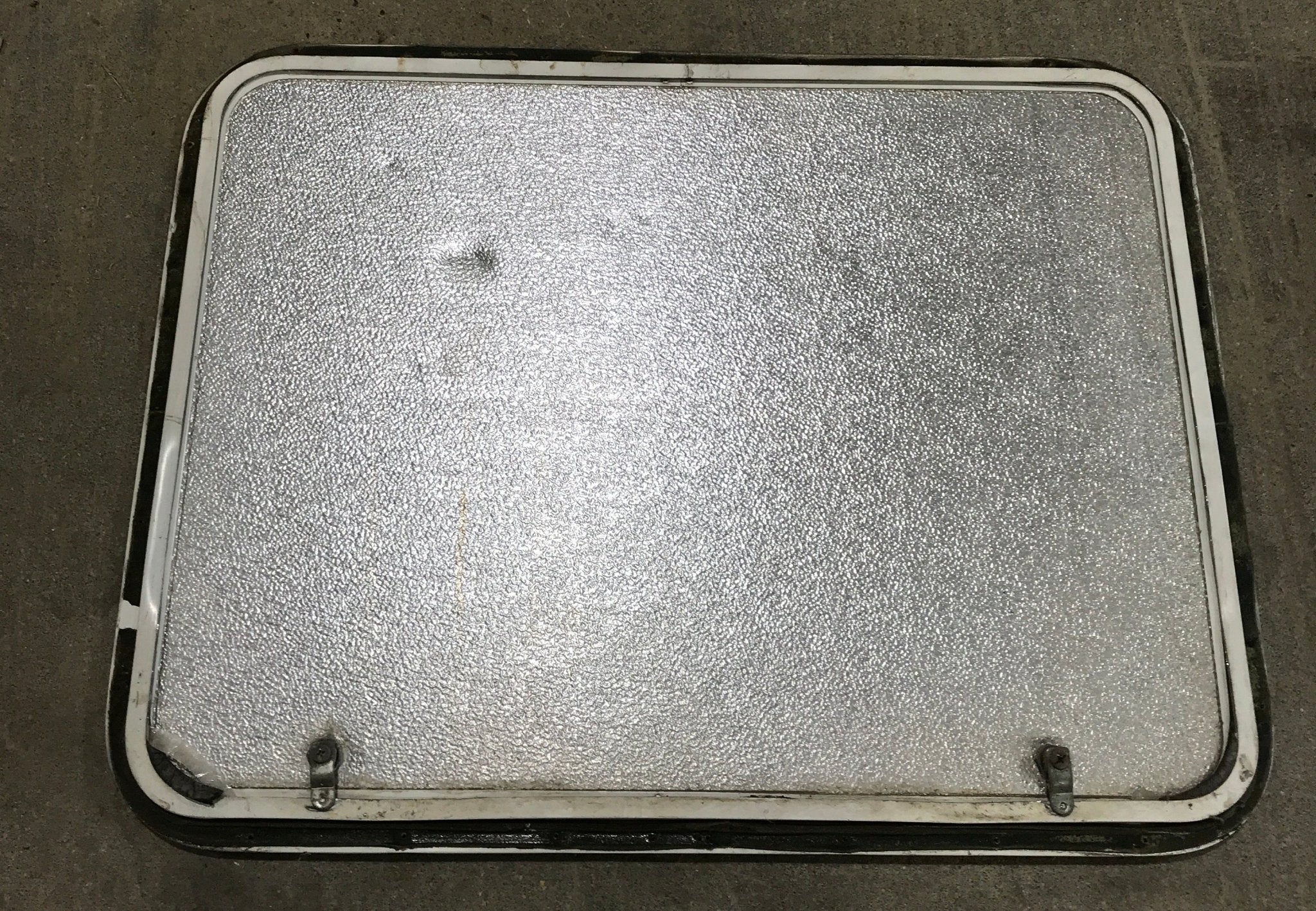 Used Radius Cornered Cargo Door 30 1/4" x 23" x 3/4" D - Young Farts RV Parts