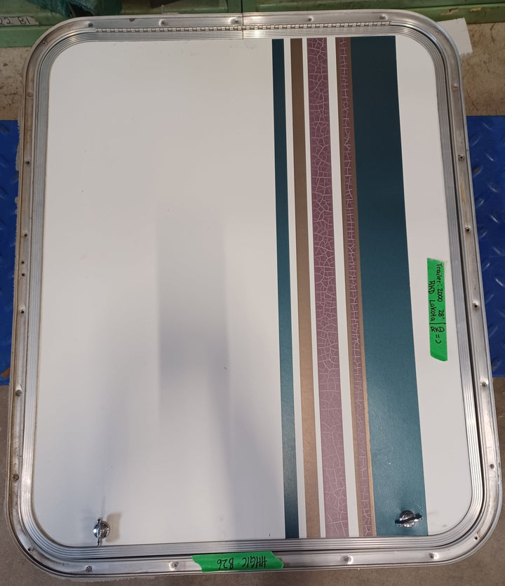 Used Radius Cornered Cargo Door 30 3/4" x 34" x 5/8"D - Young Farts RV Parts