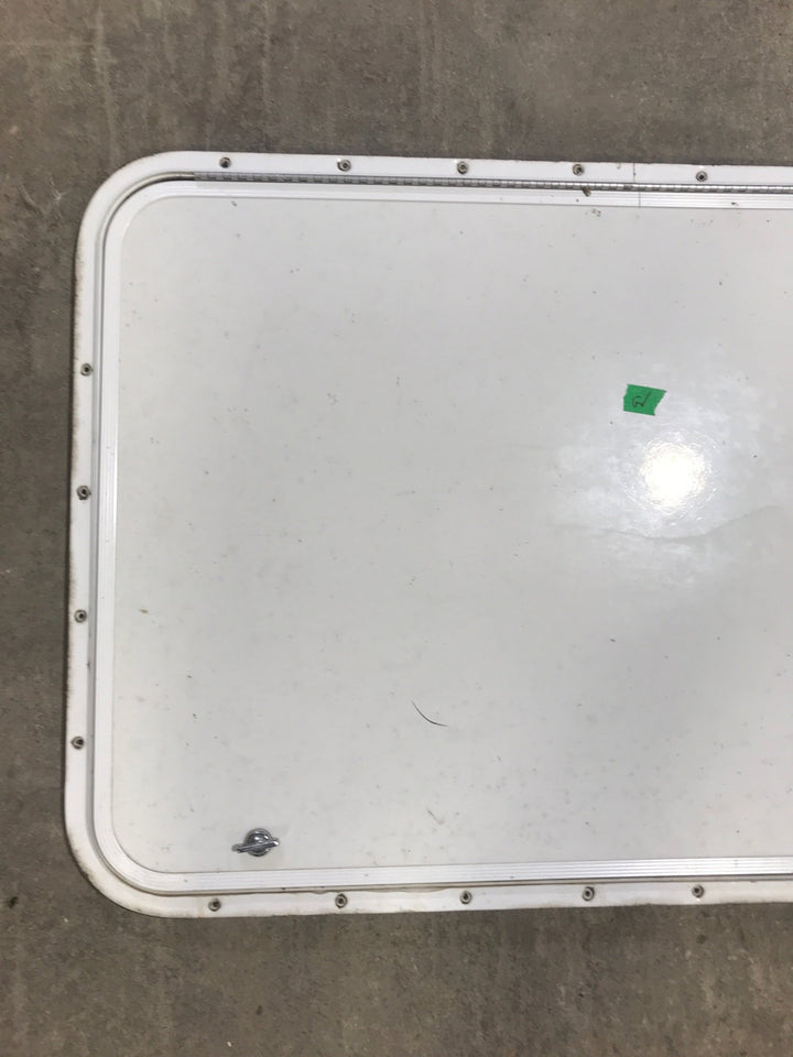 Used Radius Cornered Cargo Door 35 3/4" W x 23 1/4" H x 1/2" D - Young Farts RV Parts
