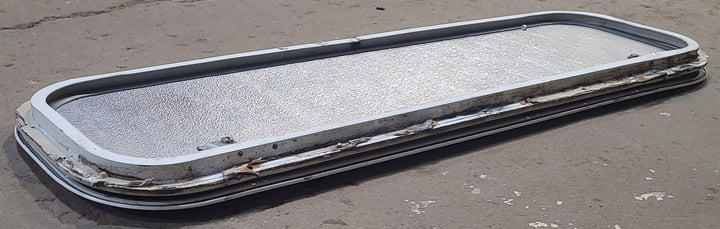 Used Radius Cornered Cargo Door 35 3/4" x 10 1/2" x 5/8" D - Young Farts RV Parts