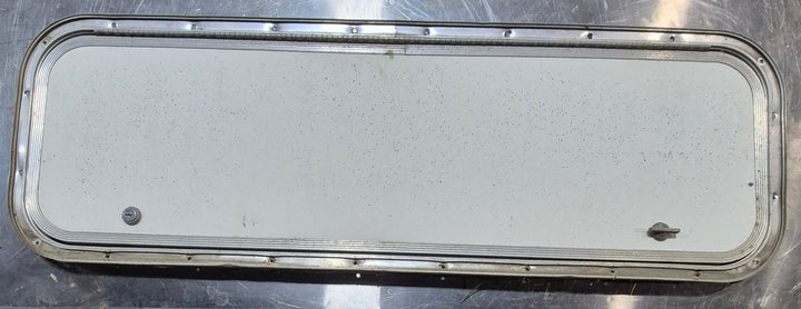 Used Radius Cornered Cargo Door 35 3/4" x 10 7/8" x 1/2" - Young Farts RV Parts