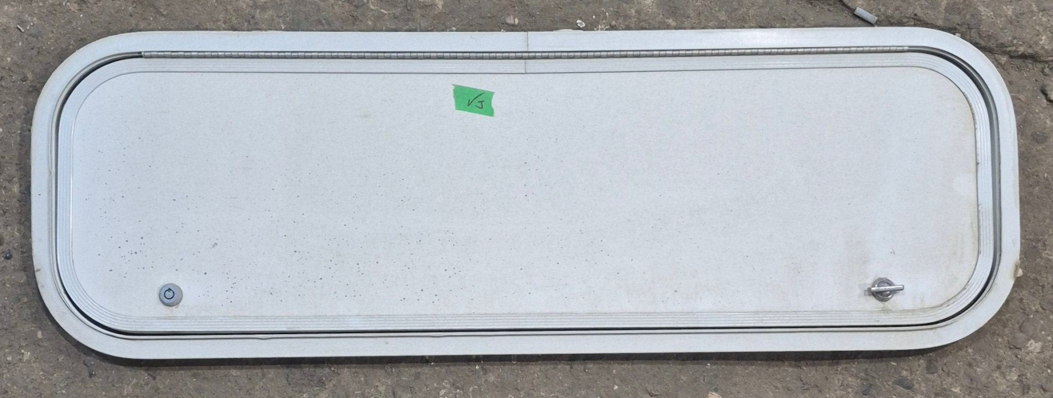 Used Radius Cornered Cargo Door 35 3/4" x 10 7/8" x 1/2" D - Young Farts RV Parts