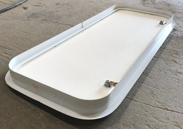 Used Radius Cornered Cargo Door 35 3/4" x 13 3/4" x 1 7/8"D - Young Farts RV Parts