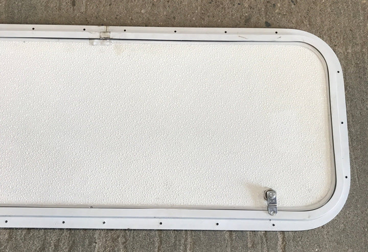 Used Radius Cornered Cargo Door 35 3/4" x 13 3/4" x 3/4"D - Young Farts RV Parts