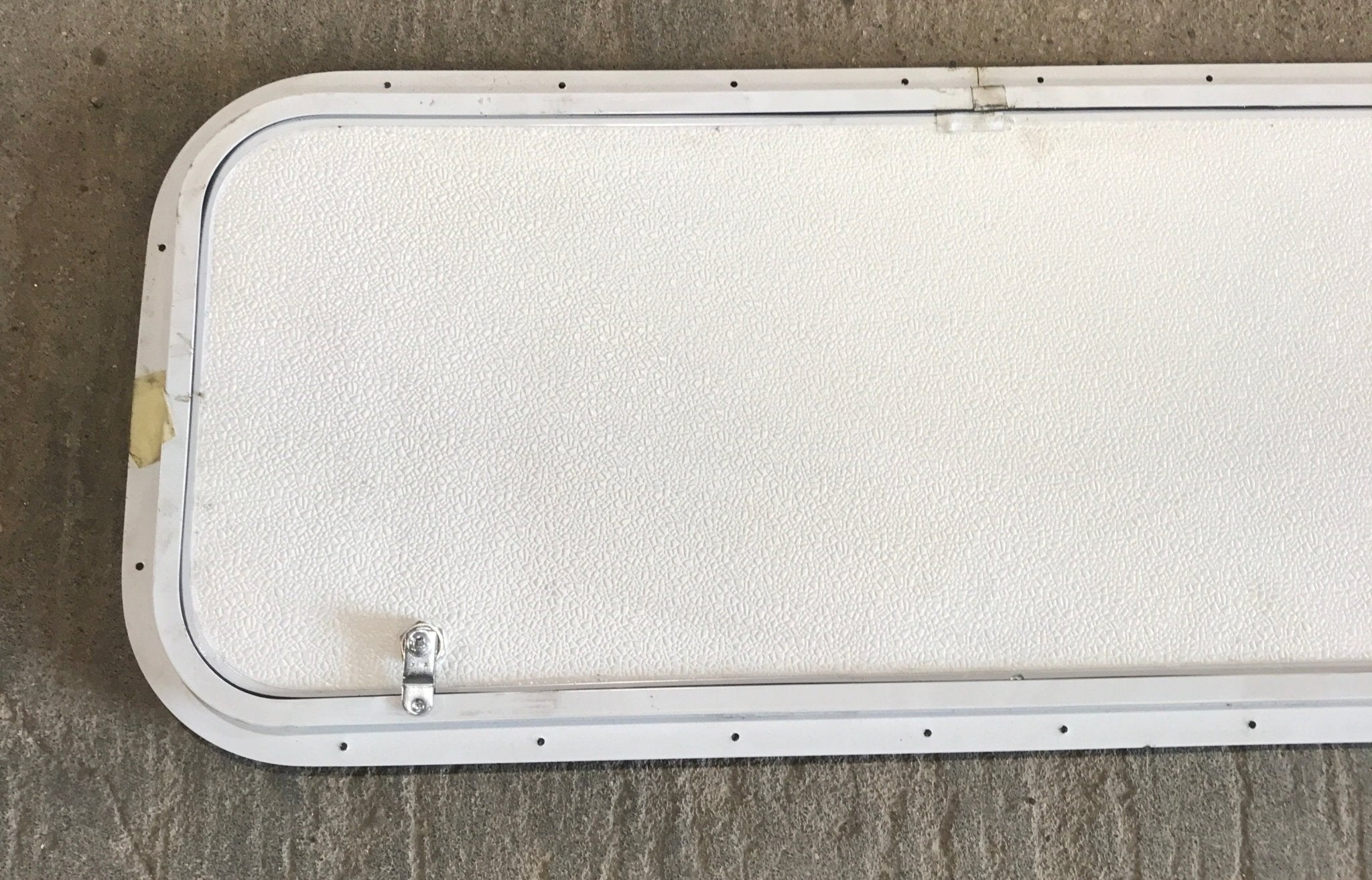 Used Radius Cornered Cargo Door 35 3/4" x 13 3/4" x 3/4"D - Young Farts RV Parts