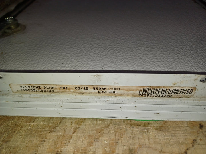 Used Radius Cornered Cargo Door 35 3/4" x 13 7/8" x 1"D - Young Farts RV Parts