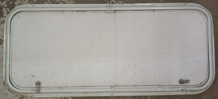 Used Radius Cornered Cargo Door 35 3/4" x 14 7/8" x 1"D - Young Farts RV Parts