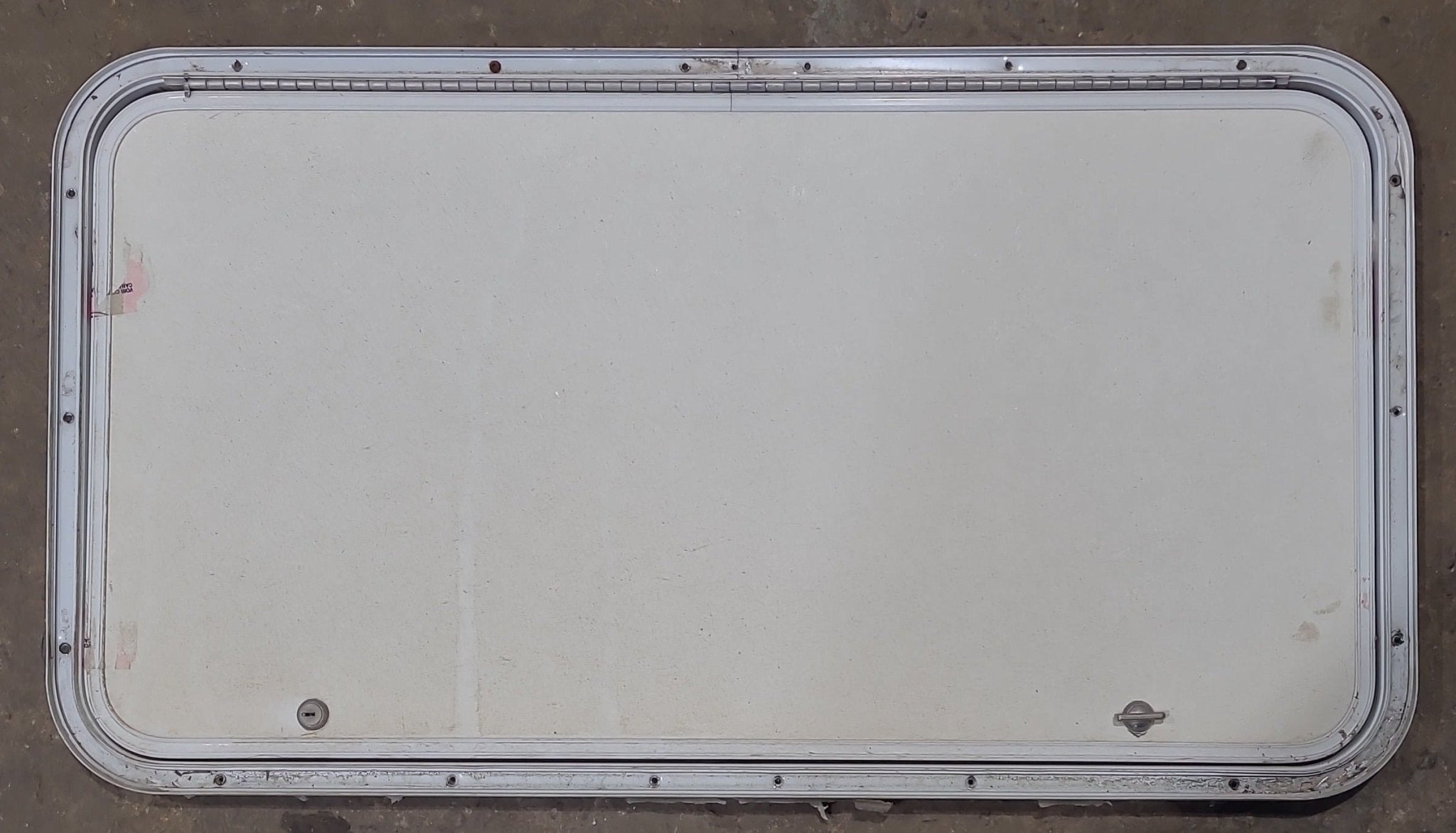 Used Radius Cornered Cargo Door 35 3/4" x 19" x 3/4" D - Young Farts RV Parts