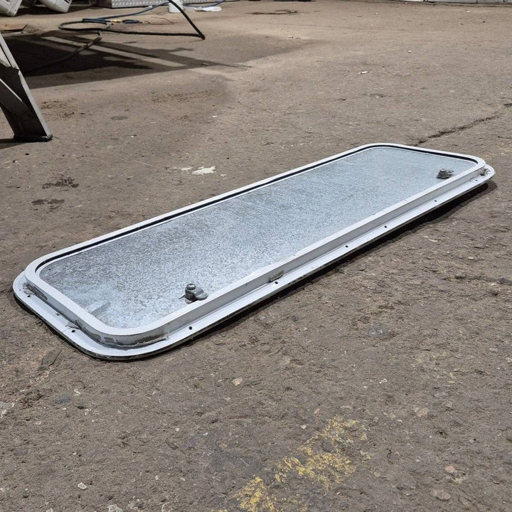 Used Radius Cornered Cargo Door - 35.875 X 11.875 X 0.625 - Young Farts RV Parts