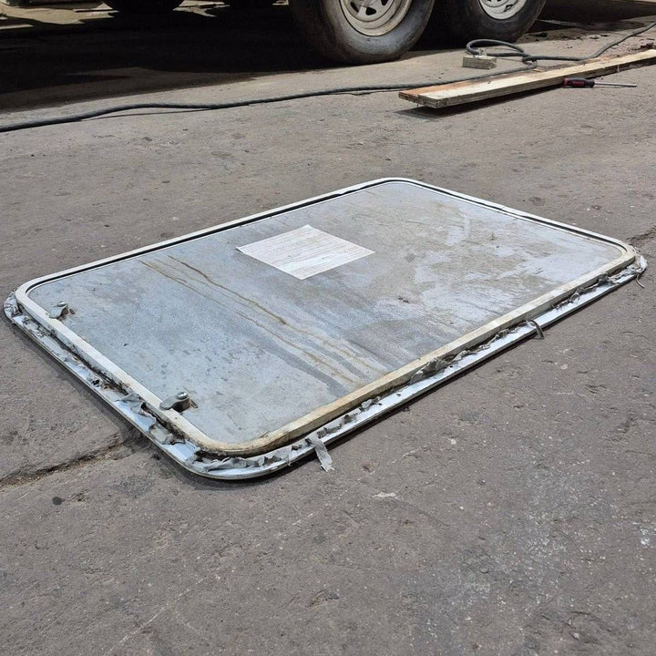 Used Radius Cornered Cargo Door - 35.875 X 23.875 X 0.625 - Young Farts RV Parts