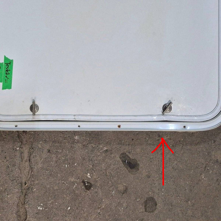 Used Radius Cornered Cargo Door - 35.875 X 23.875 X 0.625 - Young Farts RV Parts