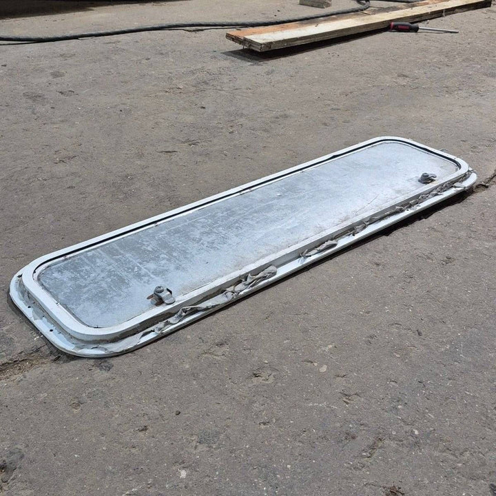 Used Radius Cornered Cargo Door - 35.875 X 9.125 X 0.625 - Young Farts RV Parts