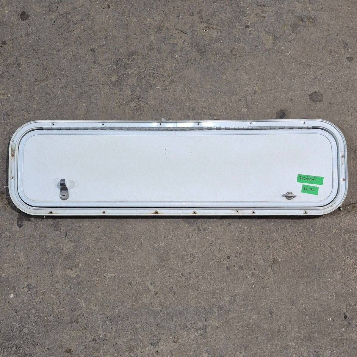 Used Radius Cornered Cargo Door - 35.875 X 9.125 X 0.625 - Young Farts RV Parts