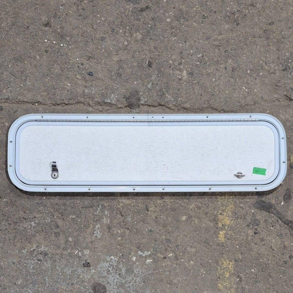 Used Radius Cornered Cargo Door - 35.875 X 9.125 X 0.625 - Young Farts RV Parts