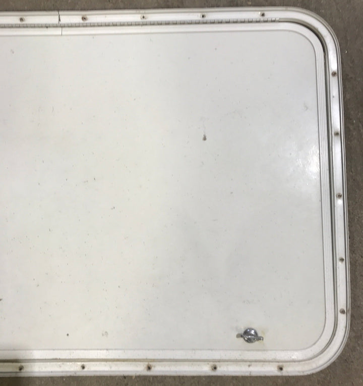 Used Radius Cornered Cargo Door 36" x 21 3/4" x 1/2" D - Young Farts RV Parts