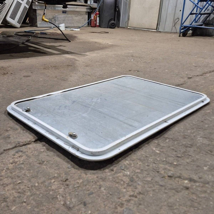 Used Radius Cornered Cargo Door - 36 X 23.375 X 0.625 - Young Farts RV Parts