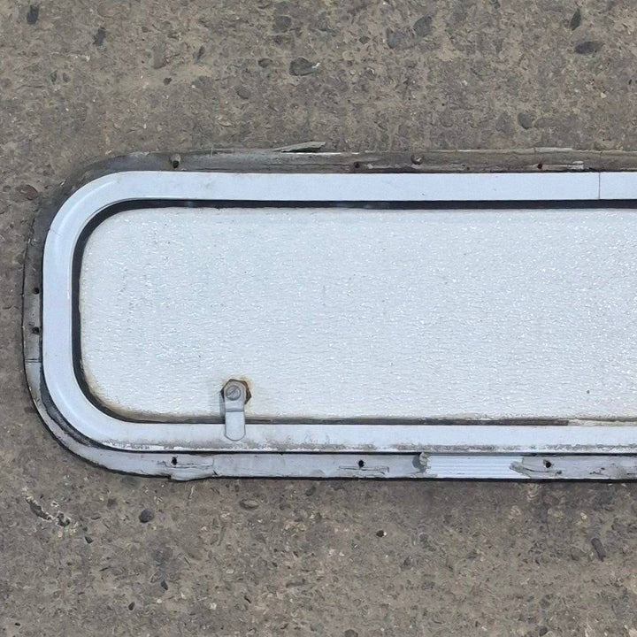 Used Radius Cornered Cargo Door - 37 7/8" X 8 7/8" X 1/2" - Young Farts RV Parts