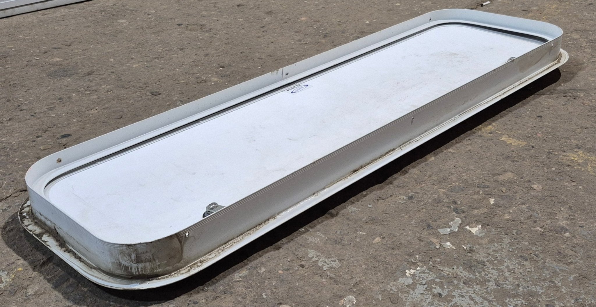 Used Radius Cornered Cargo Door 39 3/4" x 11 1/4" x 2"D - Young Farts RV Parts