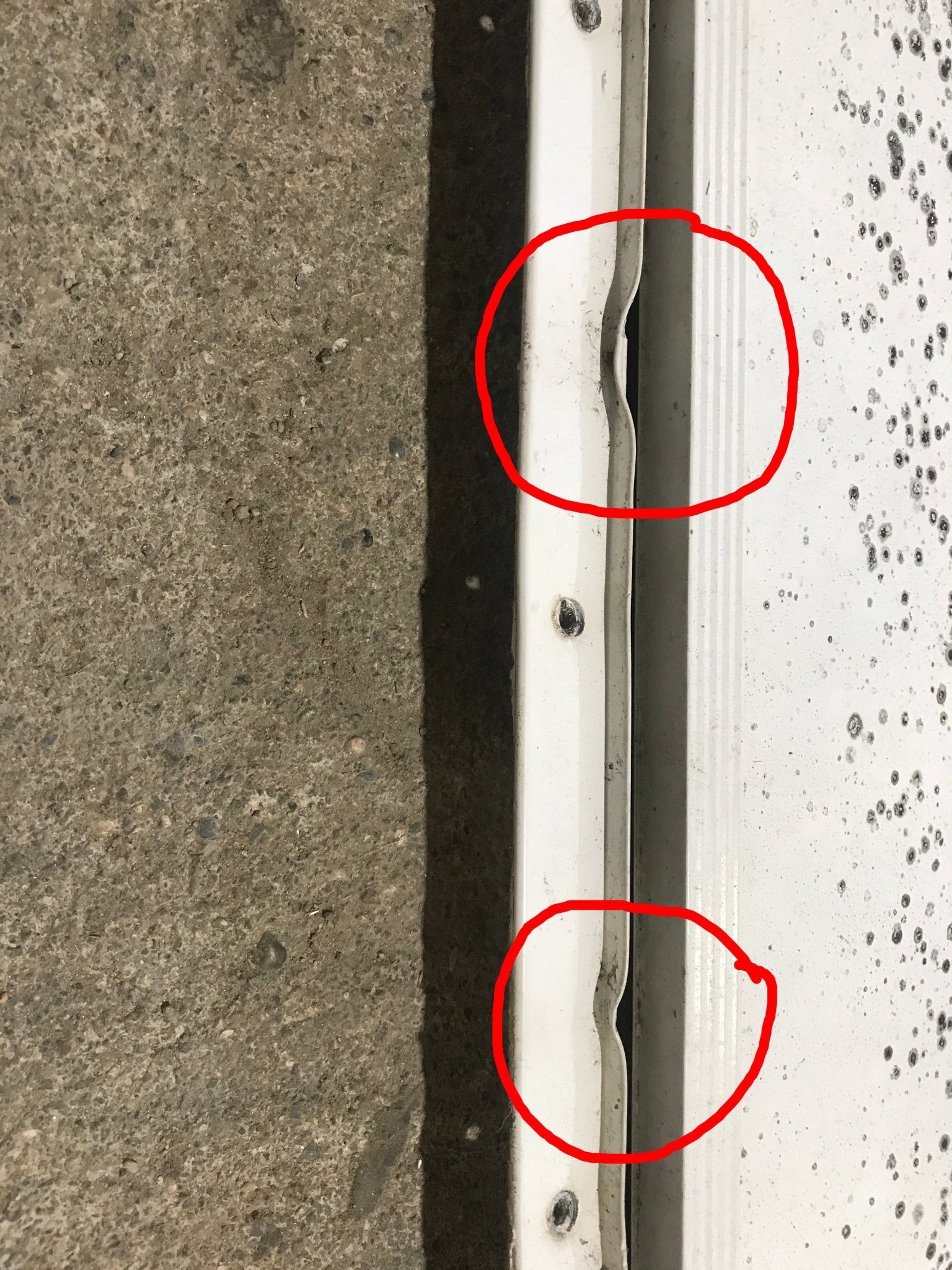 Used Radius Cornered Cargo Door 39 3/4" x 15 3/4" x 3/4"D - Young Farts RV Parts