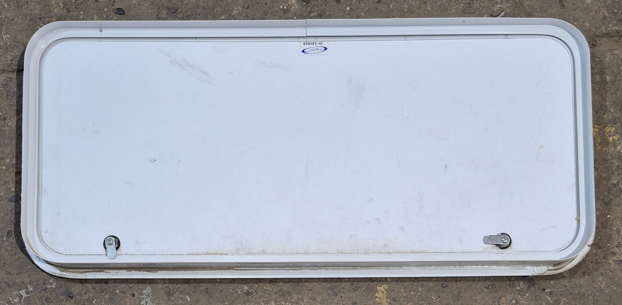 Used Radius Cornered Cargo Door 39 3/4" x 17 1/4" x 2"D - Young Farts RV Parts