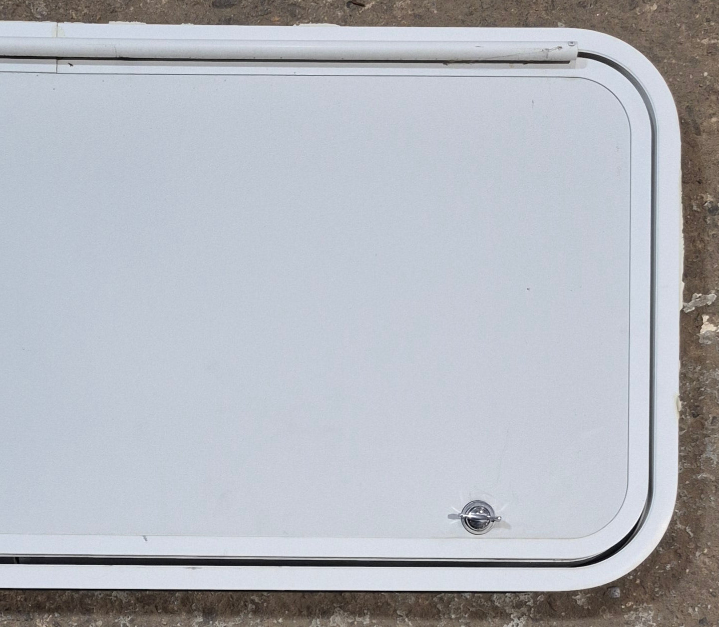 Used Radius Cornered Cargo Door 39 3/4" x 17 1/4" x 2"D - Young Farts RV Parts