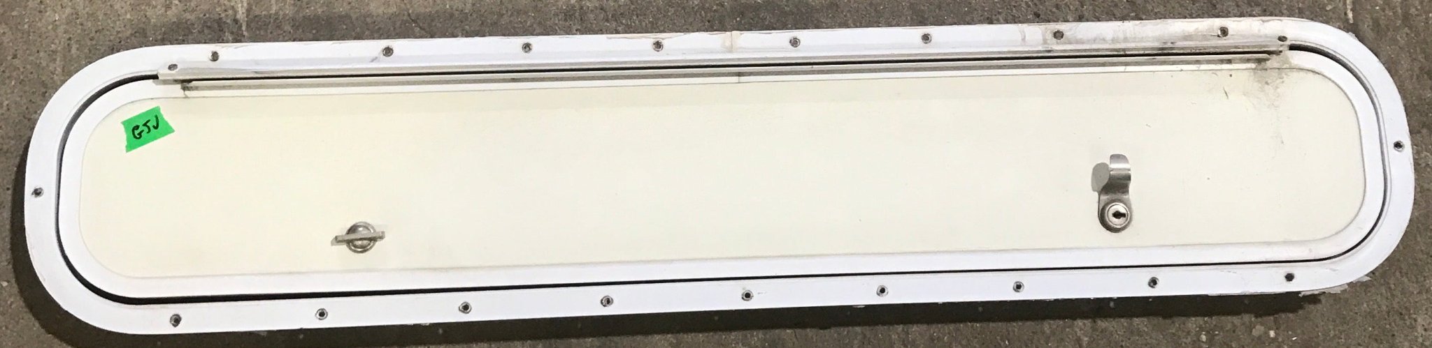 Used Radius Cornered Cargo Door 39" x 6 3/4" x 1 7/8"D - Young Farts RV Parts