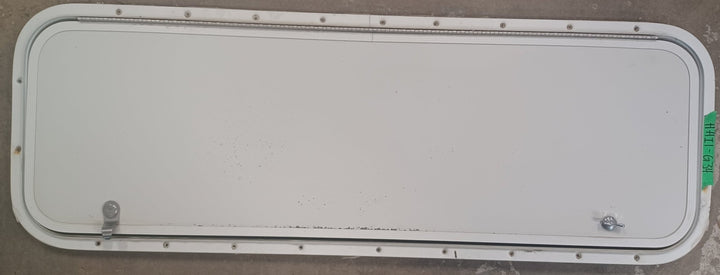Used Radius Cornered Cargo Door 40" x 12 7/8" x 5/8" D - Young Farts RV Parts