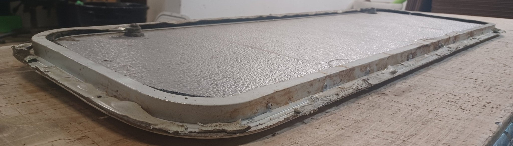 Used Radius Cornered Cargo Door 40" x 12 7/8" x 5/8" D - Young Farts RV Parts