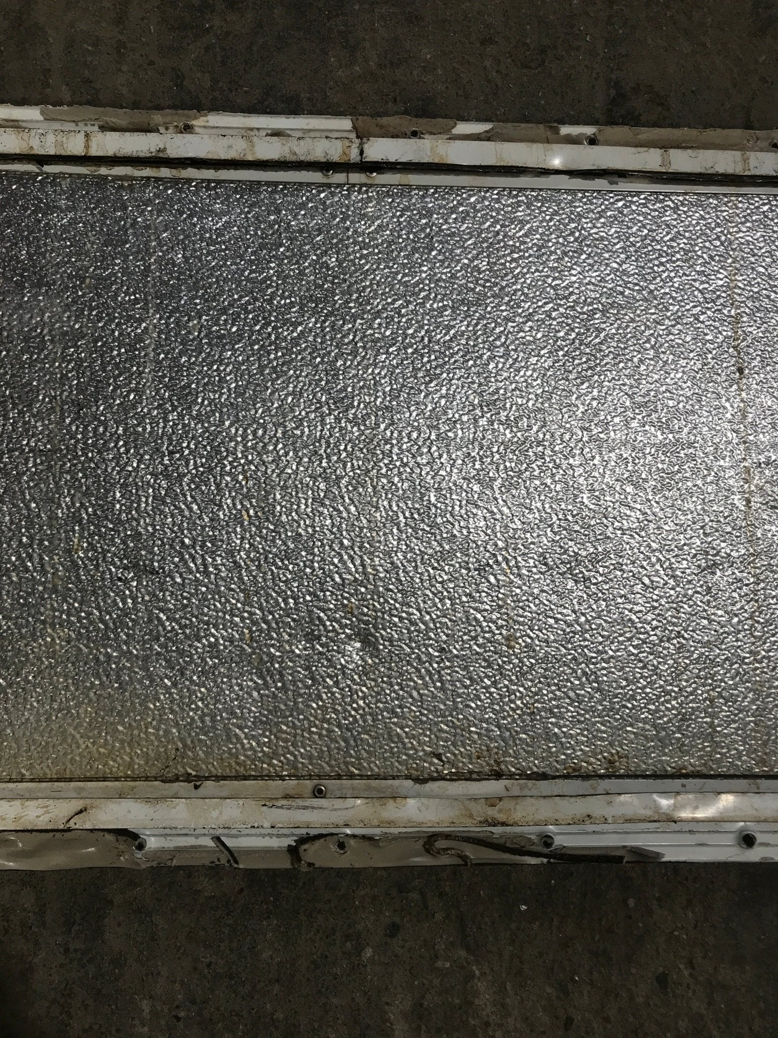 Used Radius Cornered Cargo Door 40" x 13 1/2" x 1/2" D - Young Farts RV Parts