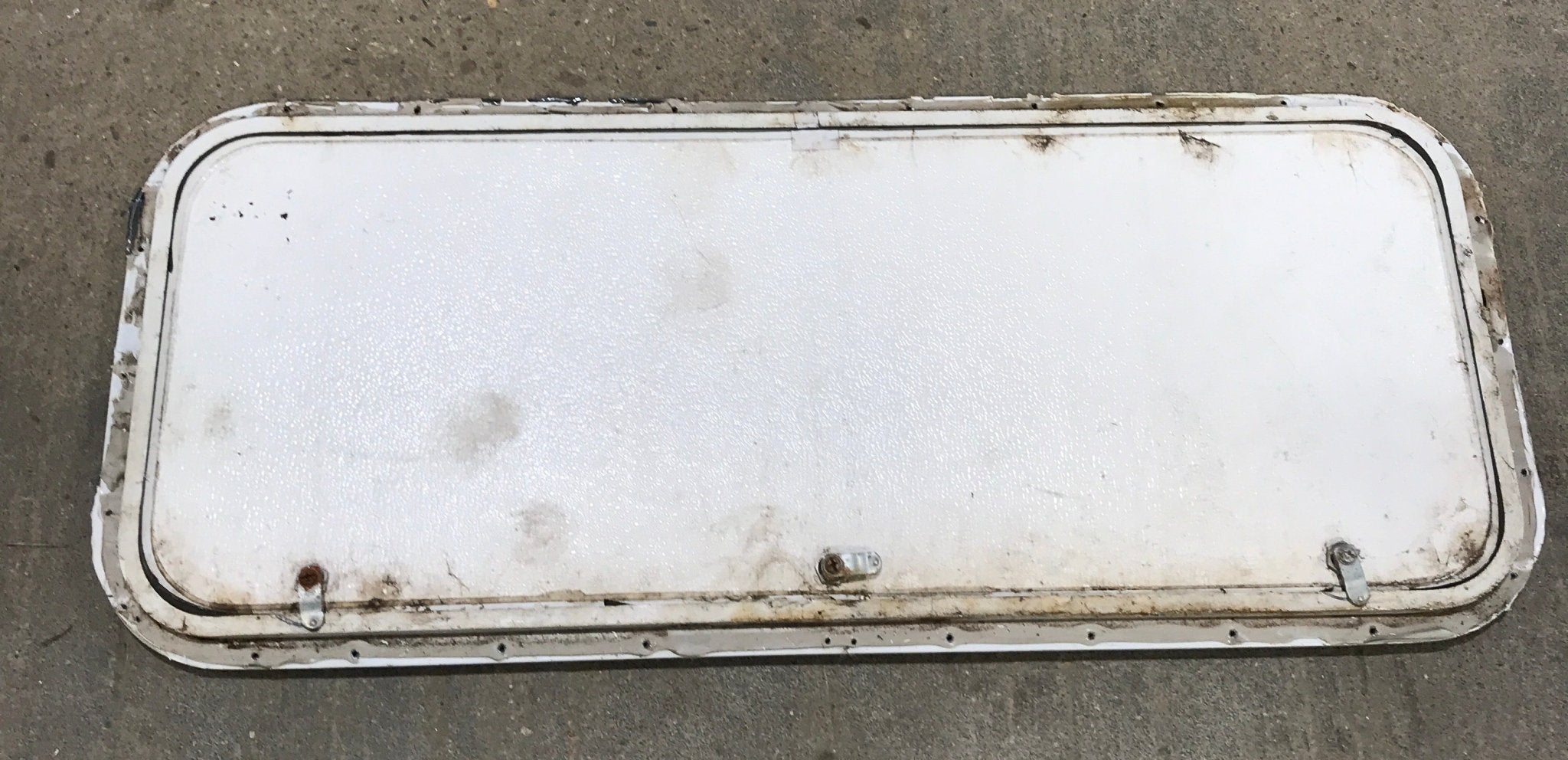 Used Radius Cornered Cargo Door 40" x 16" x 3/4" D - Young Farts RV Parts