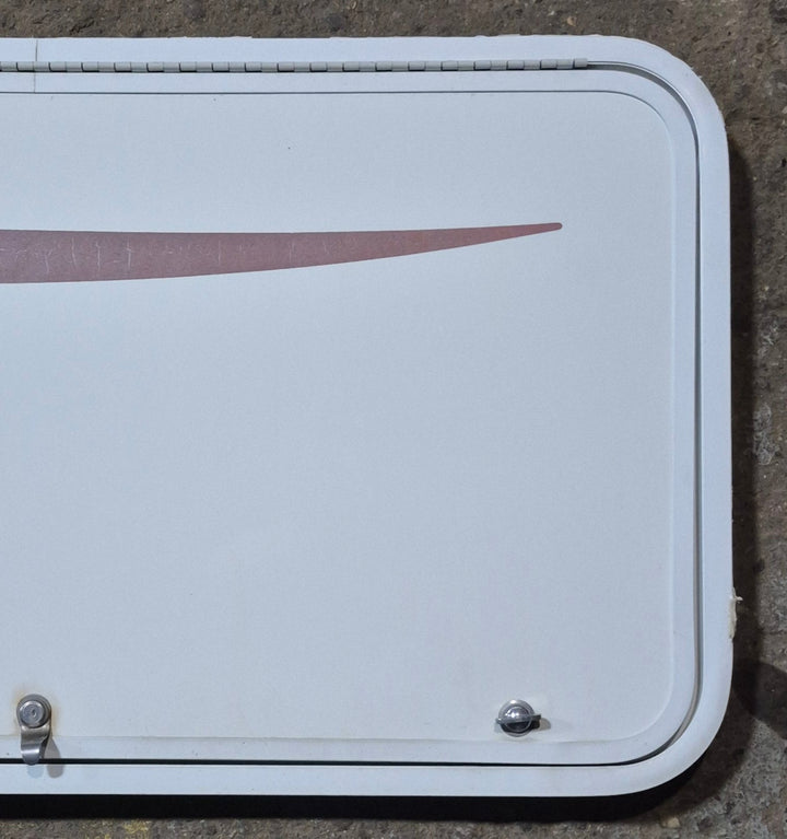 Used Radius Cornered Cargo Door 40" x 21 1/2" x 1 7/8" D - Young Farts RV Parts