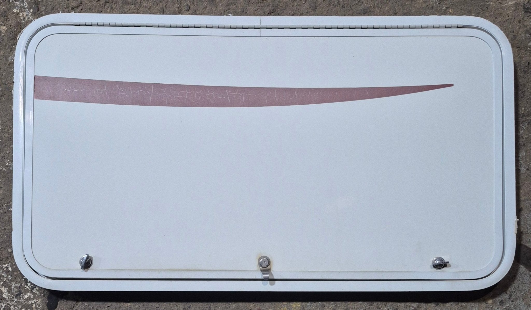 Used Radius Cornered Cargo Door 40" x 21 1/2" x 1 7/8" D - Young Farts RV Parts