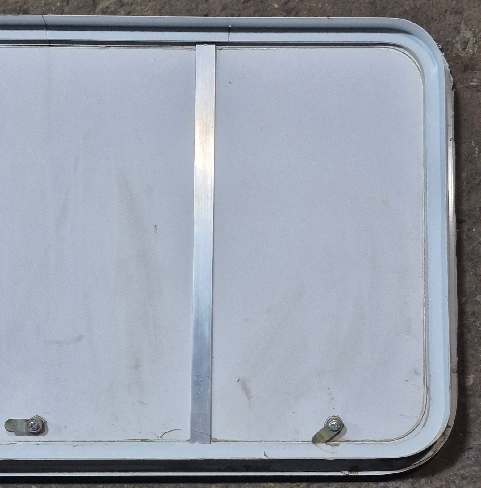 Used Radius Cornered Cargo Door 40" x 21 1/2" x 1 7/8" D - Young Farts RV Parts