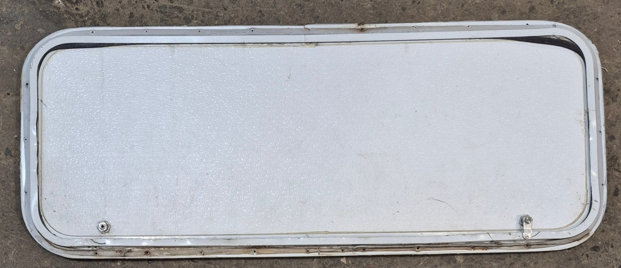 Used Radius Cornered Cargo Door 41 3/4" x 15 3/4" x 1/2" D - Young Farts RV Parts