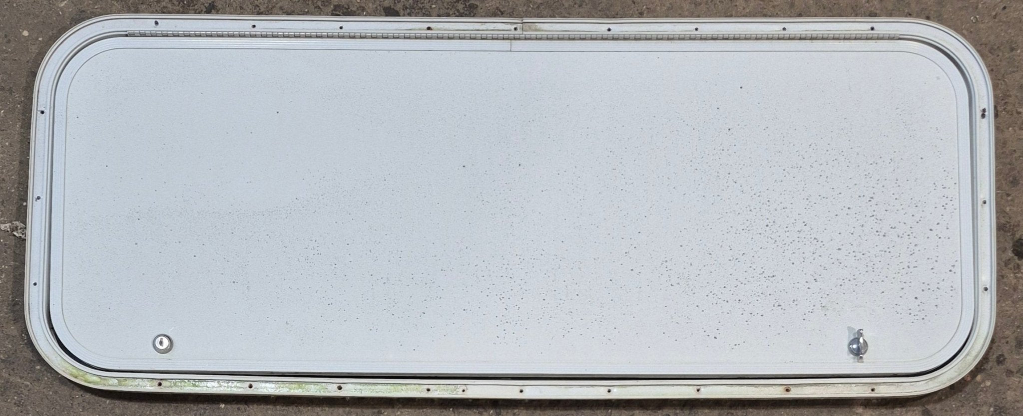 Used Radius Cornered Cargo Door 41 3/4" x 15 3/4" x 1/2" D - Young Farts RV Parts