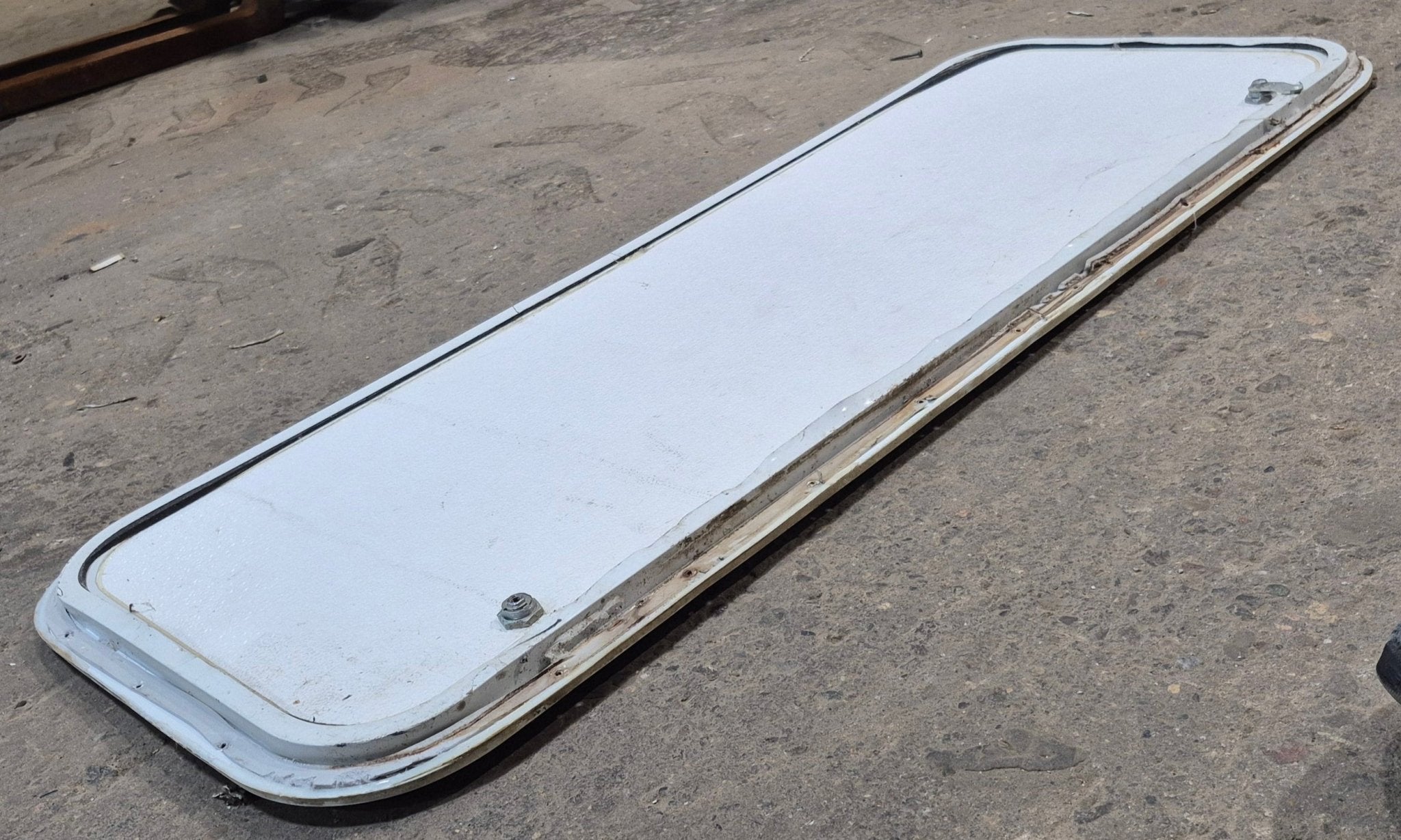 Used Radius Cornered Cargo Door 41 3/4" x 15 3/4" x 1/2" D - Young Farts RV Parts