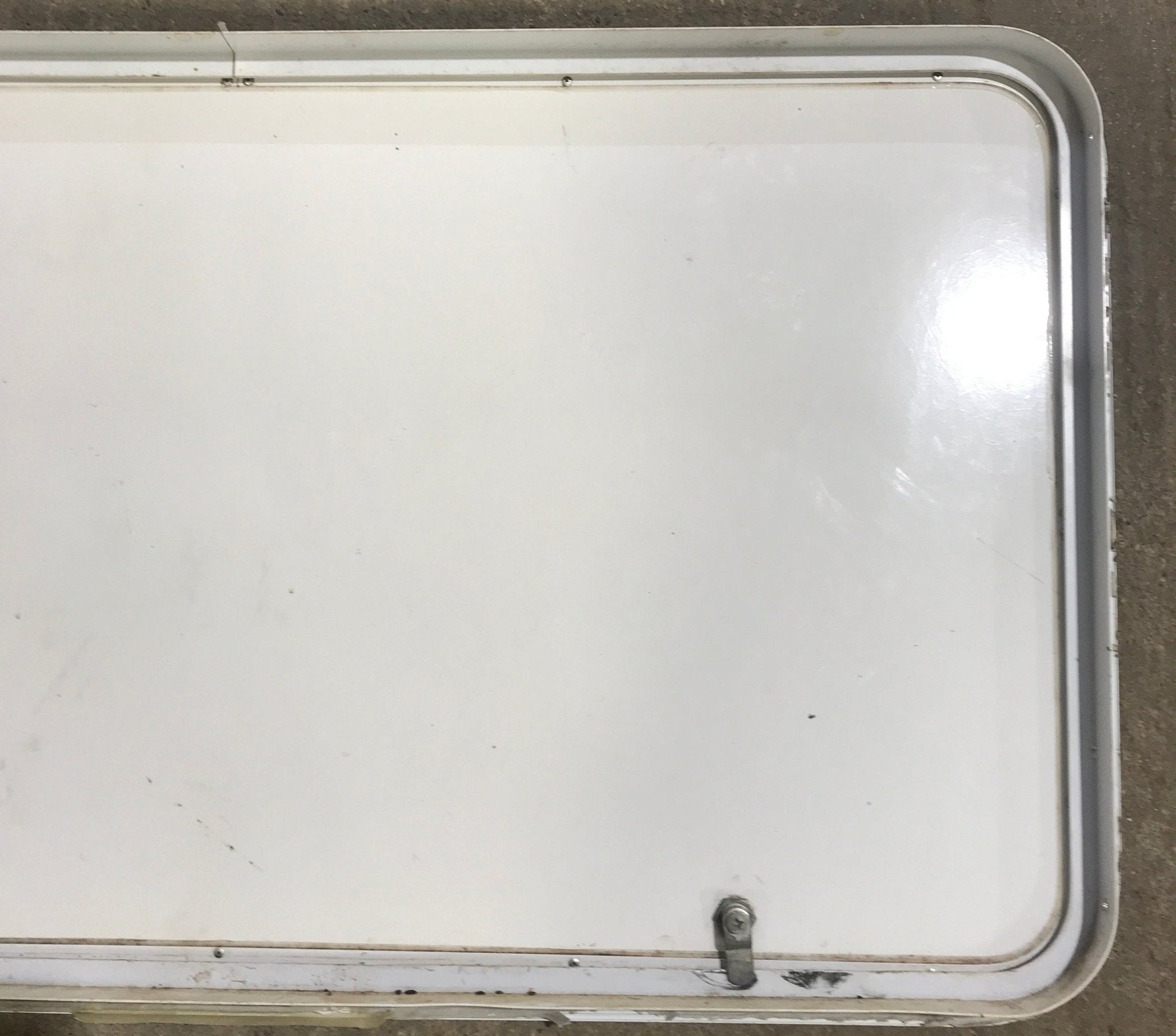 Used Radius Cornered Cargo Door 41 3/4" x 22 3/4" x 1 7/8" D - Young Farts RV Parts