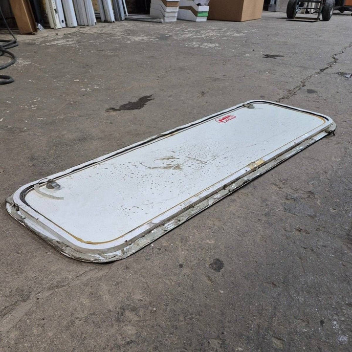 Used Radius Cornered Cargo Door - 45 7/8" X 13 3/4" X 1/2" - Young Farts RV Parts