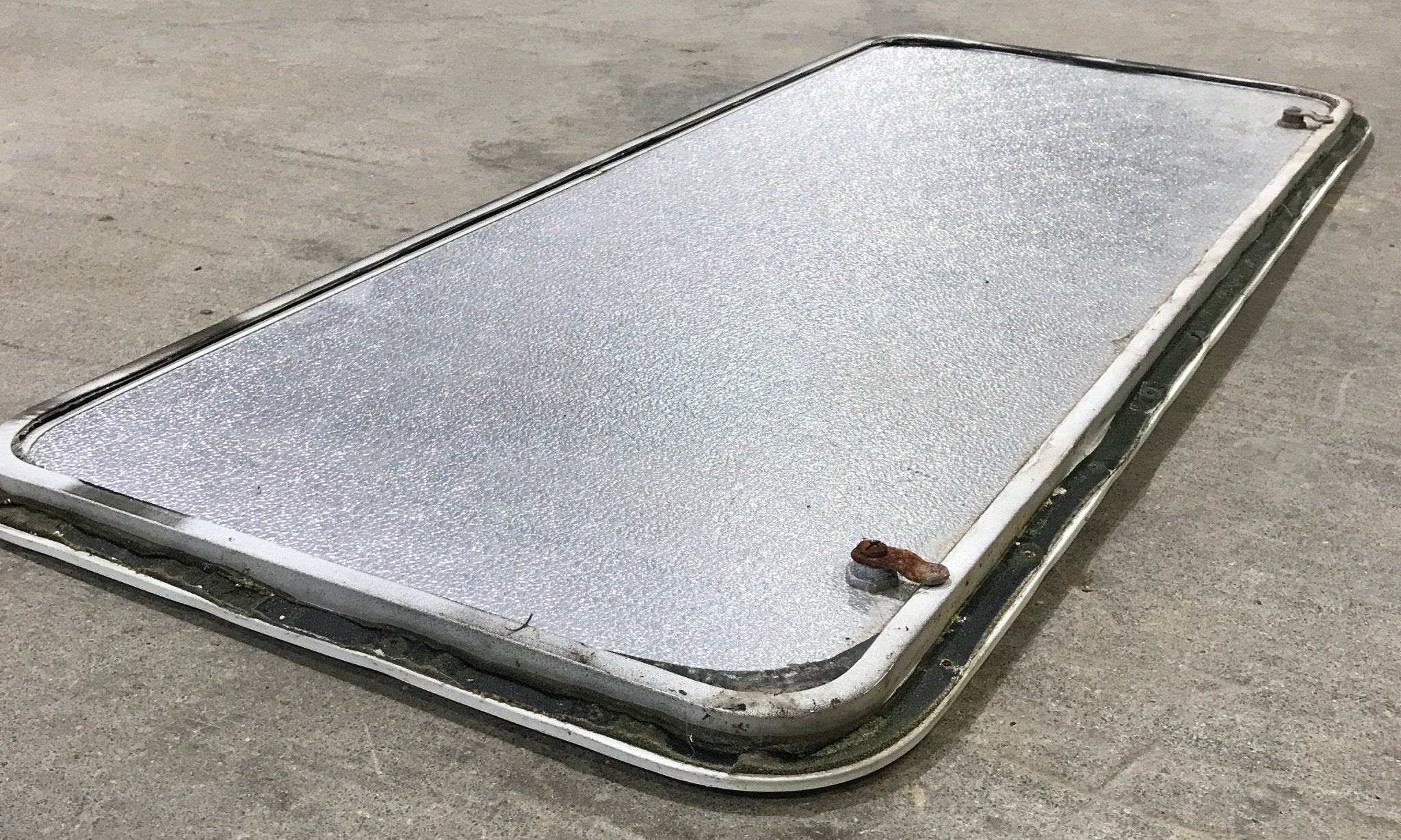 Used Radius Cornered Cargo Door 47 3/4" x 19 3/4" x 3/4" D - Young Farts RV Parts